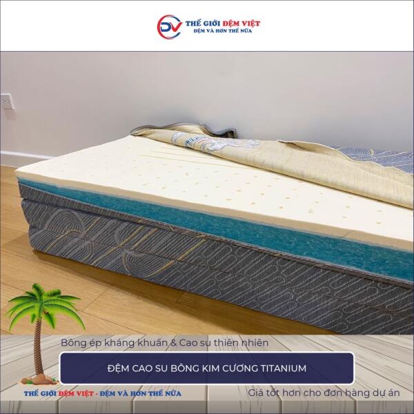 Đệm cao su bông Kim Cương Titanium 2